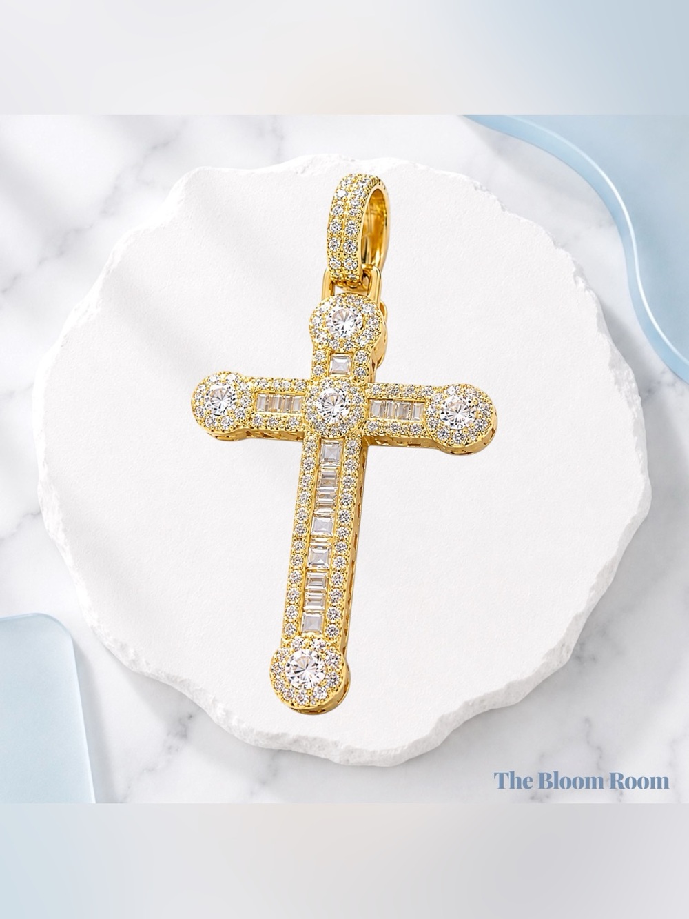 Love Without End Pendant Gold | 925 Sterling Silver Cross Pendant